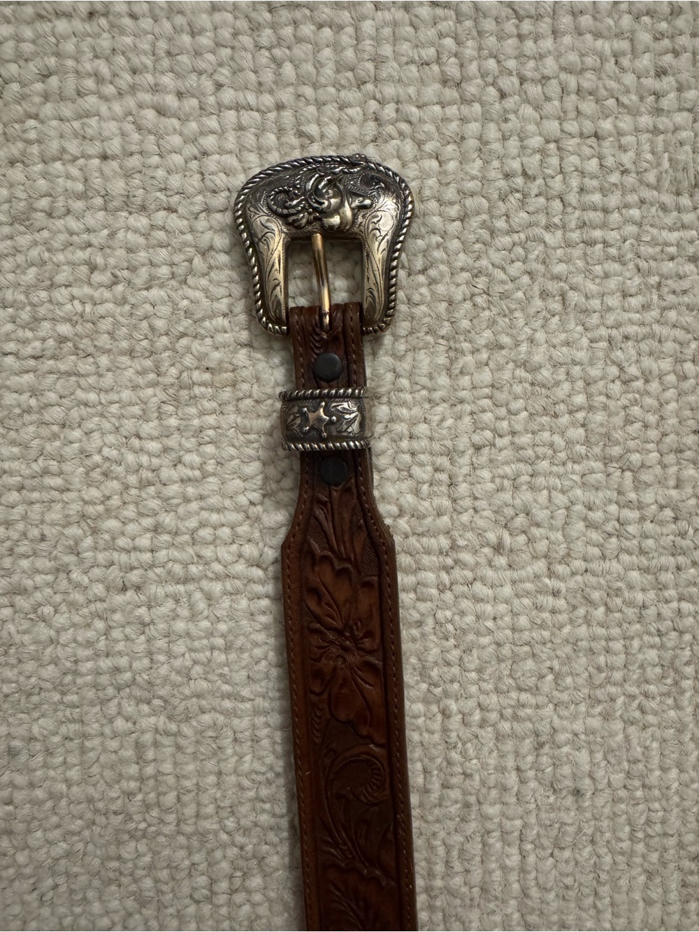 Brighton Vintage Disney Brown Leather Belt